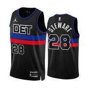 Camiseta Detroit Pistons Isaiah Stewart #28 Statement 2022-23 Negro