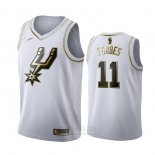 Camiseta Golden Edition San Antonio Spurs Bryn Forbes #11 Blanco