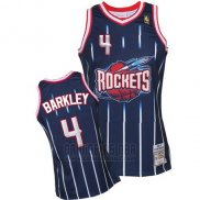 Camiseta Houston Rockets Charles Barkley #4 Retro Azul