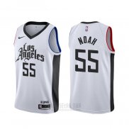 Camiseta Los Angeles Clippers Joakim Noah #55 Ciudad Blanco