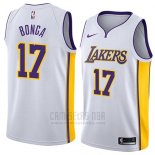 Camiseta Los Angeles Lakers Isaac Bonga #17 Association 2018 Blanco