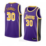 Camiseta Los Angeles Lakers Jeffrey Carroll #30 Statement 2018-19 Violeta