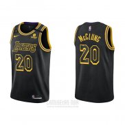 Camiseta Los Angeles Lakers Mac McClung #20 Mamba 2021-22 Negro