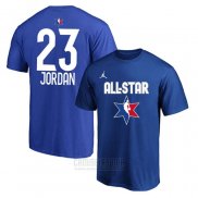 Camiseta Manga Corta All Star 2020 Chicago Bulls Michael Jorda Azul