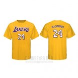 Camiseta Manga Corta Black Mamba Los Angeles Lakers Amarillo