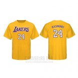 Camiseta Manga Corta Black Mamba Los Angeles Lakers Amarillo