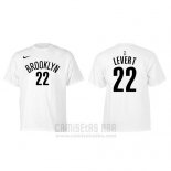 Camiseta Manga Corta Caris Levert Brooklyn Nets Blanco