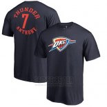 Camiseta Manga Corta Carmelo Anthony Oklahoma City Thunder Azul Marino3