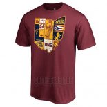 Camiseta Manga Corta Cleveland Cavaliers Rojo James