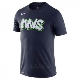 Camiseta Manga Corta Dallas Mavericks Azul 2019-20 Ciudad