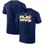 Camiseta Manga Corta Denver Nuggets 2023 NBA Playoffs Azul