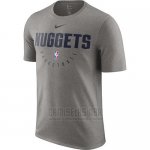 Camiseta Manga Corta Denver Nuggets Gris Practice Legend Performance