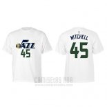 Camiseta Manga Corta Donovan Mitchell Utah Jazz Blanco
