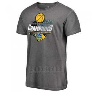 Camiseta Manga Corta Golden State Warriors Gris 2018 NBA Finals Champions2