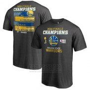 Camiseta Manga Corta Golden State Warriors Gris 2018 NBA Finals Champions All-Time Baller Schedule