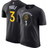 Camiseta Manga Corta Golden State Warriors Jordan Poole Ciudad 2022-23 Negro