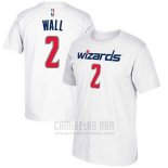 Camiseta Manga Corta John Wall Washington Wizards Blanco2