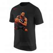 Camiseta Manga Corta Kawhi Leonard Toronto Raptors Negro 2019 Playoffs Bound Hero