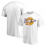 Camiseta Manga Corta Los Angeles Lakers Blanco 2009 NBA Champions
