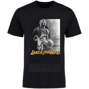 Camiseta Manga Corta Los Angeles Lakers Negro Kobe Bayant Laker for Life