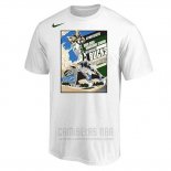 Camiseta Manga Corta Milwaukee Bucks Giannis Antetokounmpo Blanco