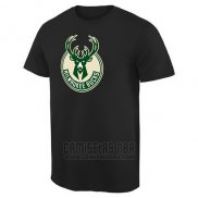 Camiseta Manga Corta Milwaukee Bucks Negro2