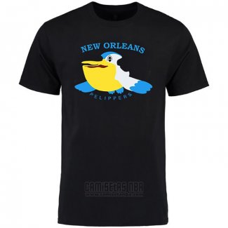 Camiseta Manga Corta New Orleans Pelicans Cruzado Pokemon Pelipper Negro