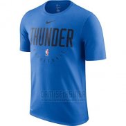 Camiseta Manga Corta Oklahoma City Thunder Azul Practice Legend Performance