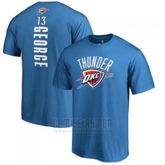 Camiseta Manga Corta Paul George Oklahoma City Thunder Azul