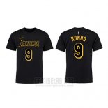 Camiseta Manga Corta Rajon Rondo Los Angeles Lakers Negro