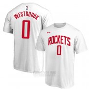 Camiseta Manga Corta Russell Westbrook Houston Rockets 2019-20 Blanco