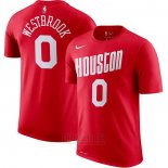 Camiseta Manga Corta Russell Westbrook Houston Rockets 2019-20 Rojo2