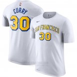 Camiseta Manga Corta Stephen Curry Golden State Warriors Blanco San Francisco