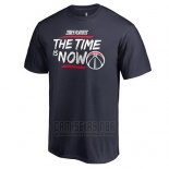 Camiseta Manga Corta Washington Wizards Azul Marino 2018 NBA Playoffs Bet Slogan