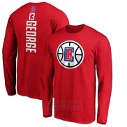 Camiseta Manga Larga Paul George Los Angeles Clippers 2019-20 Rojo