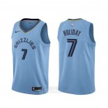 Camiseta Memphis Grizzlies Justin Holiday #7 Statement Azul