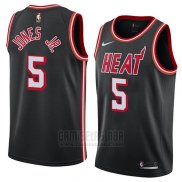 Camiseta Miami Heat Derrick Jones Jr. #5 Classic 2018 Negro