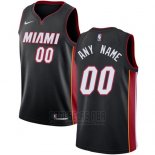 Camiseta Miami Heat Nike Personalizada 17-18 Negro