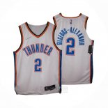 Camiseta Oklahoma City Thunder Shai Gilgeous-Alexander #2 Association Autentico Blanco