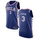 Camiseta Philadelphia 76ers Allen Iverson #3 Icon 2017-18 Azul