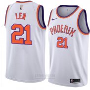 Camiseta Phoenix Suns Alex Len #21 Hardwood Classic 2018 Blanco