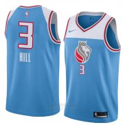 Camiseta Sacramento Kings George Hill #3 Ciudad 2018 Azul