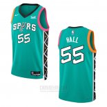 Camiseta San Antonio Spurs Jordan Hall #55 Ciudad 2022-23 Verde