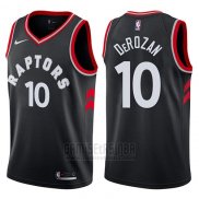 Camiseta Toronto Raptors DeMar DeRozan #10 2017-18 Negro