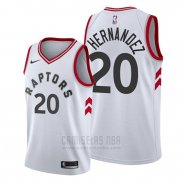 Camiseta Toronto Raptors Dewan Hernandez #20 Association Blanco