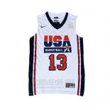 Camiseta USA 1992 Chris Paul #13 Blanco