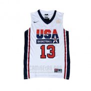 Camiseta USA 1992 Chris Paul #13 Blanco