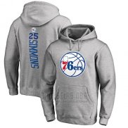 Sudaderas con Capucha Ben Simmons Philadelphia 76ers Gris2