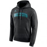 Sudaderas con Capucha Charlotte Hornets Negro Ciudad