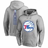 Sudaderas con Capucha Joel Embiid Philadelphia 76ers Gris2